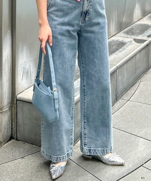 PETA+JAIN(ペタアンドジェーン)の「【PETA+JAIN/ペタアンドジェーン】デニムワンハンドルミニバック( LILU)(ハンドバッグ・レディース・ライトブルー・FREE)」の5枚目の写真