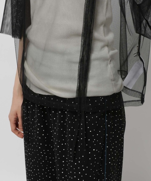 niko and...（ニコアンド）の「2WAYシャーリングチュールプルオーバー（その他トップス・レディース・ブラック/モカ/アイボリー・TALL/SHORT）」の19枚目の写真