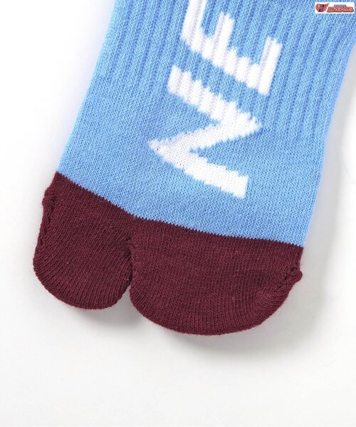 BREEZE（ブリーズ）の「たびsoku Directed by Sasya,HINATA.M,ITTA from KADOKAWA DREAMS（ソックス/靴下・キッズ・ブルー/オフホワイト/ブラック/エメラルド/レインボー/ライム/レッド/チェック/オレンジ・18/21/24）」の15枚目の写真