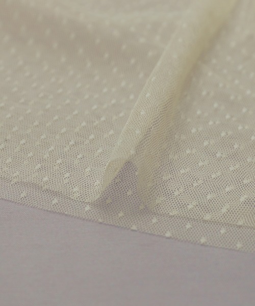 reca(レカ)の「ドットチュールレイヤードギャザーブラウス(シャツ/ブラウス・レディース・キナリ/ブラック・M)」の11枚目の写真