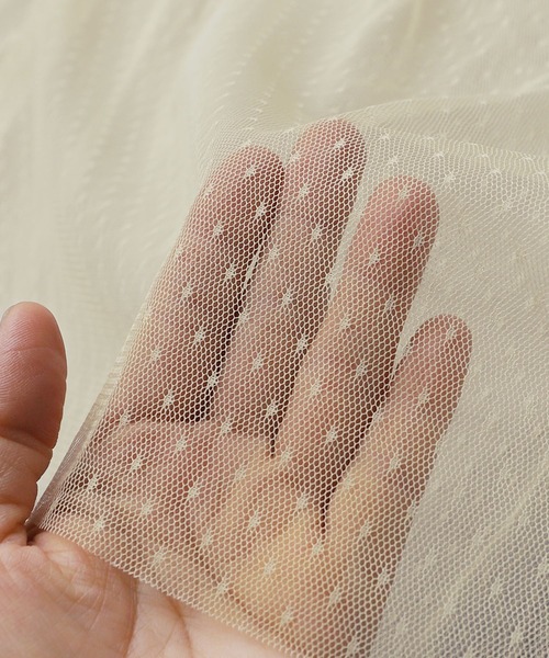 reca(レカ)の「ドットチュールレイヤードギャザーブラウス(シャツ/ブラウス・レディース・キナリ/ブラック・M)」の15枚目の写真