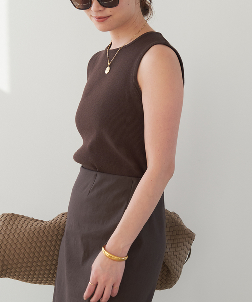 Deuxieme Classe Diner B リブタンクトップ Diner B RIB CROP タンクトップ（タンクトップ）｜Deuxieme