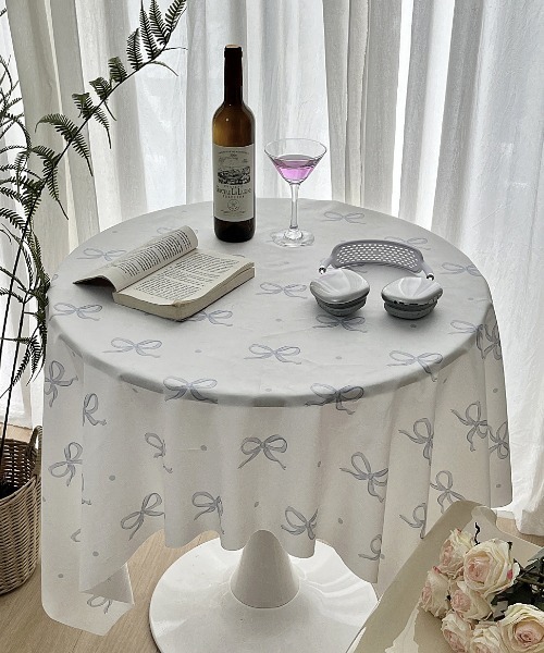 Made in I(メイドインアイ)の「Ribbon graphic table cloth(ランチョンマット/テーブルウェア・レディース・ホワイト・FREE)」の14枚目の写真