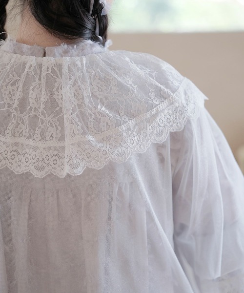 miolite(ミオライト)の「シアー ガウン ワンピース miolite(ワンピース・レディース・ホワイト・M)」の8枚目の写真