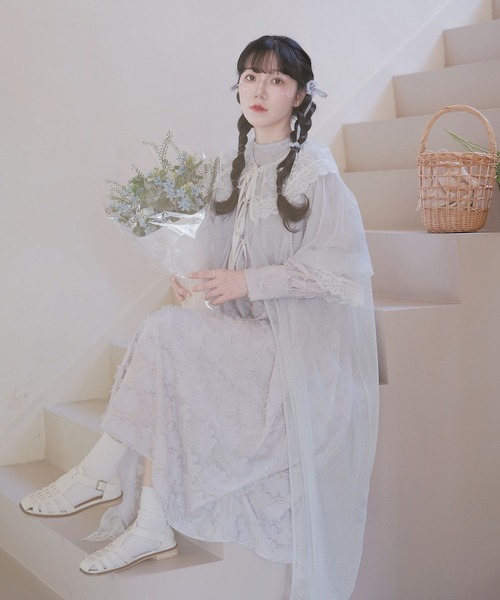 miolite(ミオライト)の「シアー ガウン ワンピース miolite(ワンピース・レディース・ホワイト・M)」の2枚目の写真