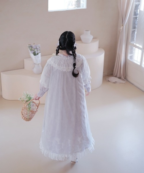 miolite(ミオライト)の「シアー ガウン ワンピース miolite(ワンピース・レディース・ホワイト・M)」の13枚目の写真