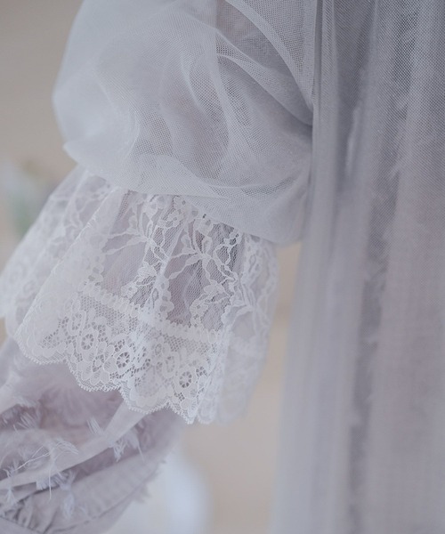 miolite(ミオライト)の「シアー ガウン ワンピース miolite(ワンピース・レディース・ホワイト・M)」の5枚目の写真