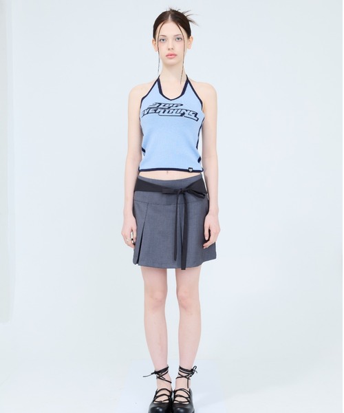 LUVISTRUE（ラヴイズトゥルー）の「RT HALTERNECK KNIT（ニット/セーター・レディース・ブラック/ブルー・FREE）」の8枚目の写真