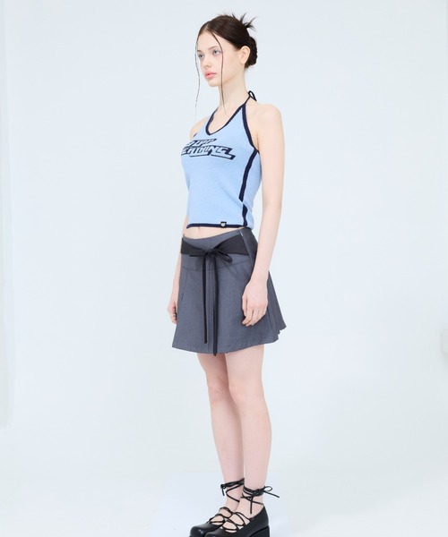 LUVISTRUE（ラヴイズトゥルー）の「RT HALTERNECK KNIT（ニット/セーター・レディース・ブラック/ブルー・FREE）」の9枚目の写真