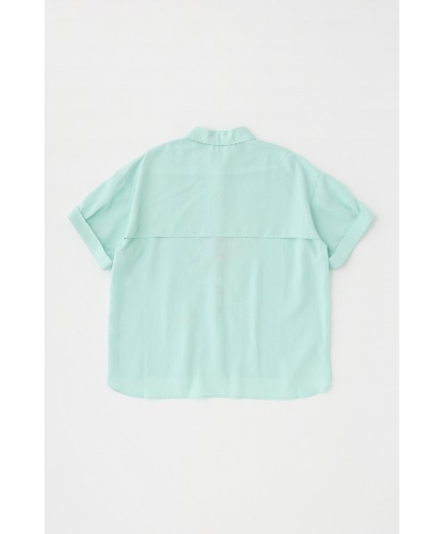 MOUSSY（マウジー）の「ART PRINT シャツ（シャツ/ブラウス・レディース・オフホワイト/ライトグリーン・FREE）」の4枚目の写真