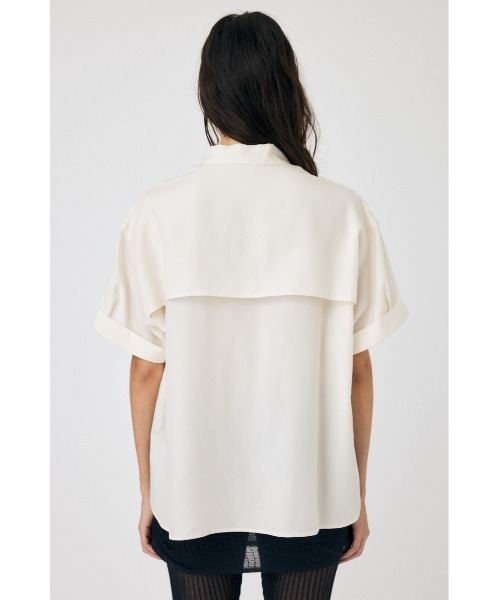 MOUSSY（マウジー）の「ART PRINT シャツ（シャツ/ブラウス・レディース・オフホワイト/ライトグリーン・FREE）」の12枚目の写真