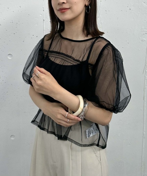 archives(アルシーヴ)の「2wayバルーンラメチュールTOPS(その他トップス・レディース・ブラック/グレー/アイボリー・MEDIUM)」の19枚目の写真
