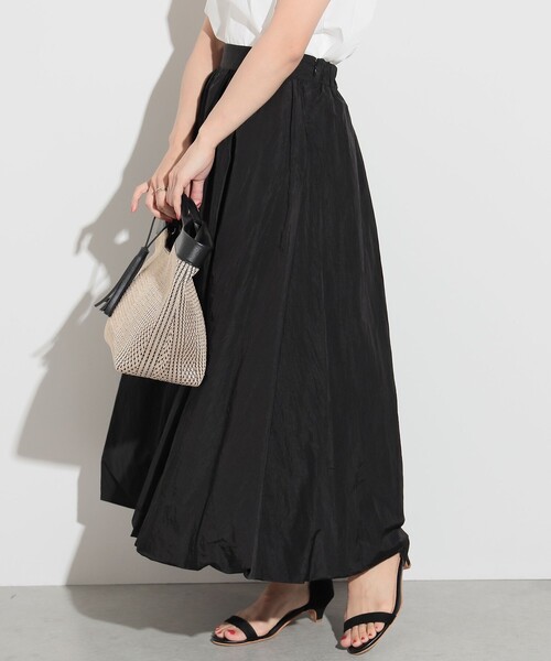 BEAMS HEART(ビームスハート)の「ワッシャー バルーンスカート(スカート・レディース・ブラック/オフホワイト・FREE)」の17枚目の写真