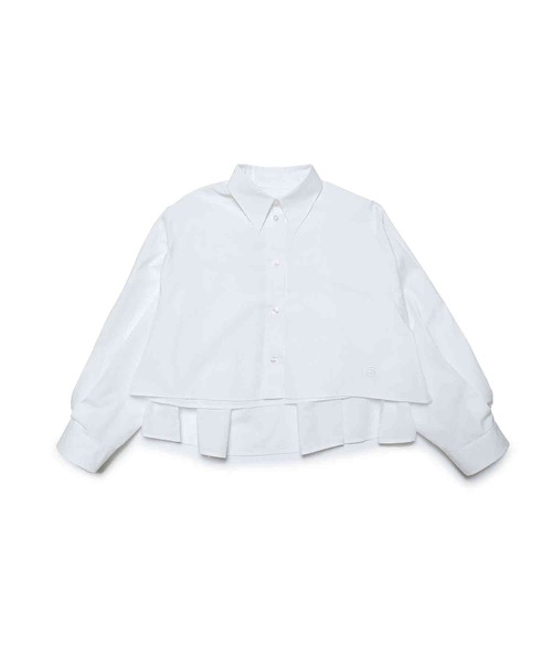 MM6 Maison Margiela(エムエムシックス メゾン マルジェラ)の「MM6 Maison Margiela(エムエムシックス メゾン マルジェラ)Kids & Junior 長袖シャツ(シャツ/ブラウス・キッズ・ライトグリーン/ホワイト/ブラック・14Y/16Y/12Y/10Y)」の2枚目の写真