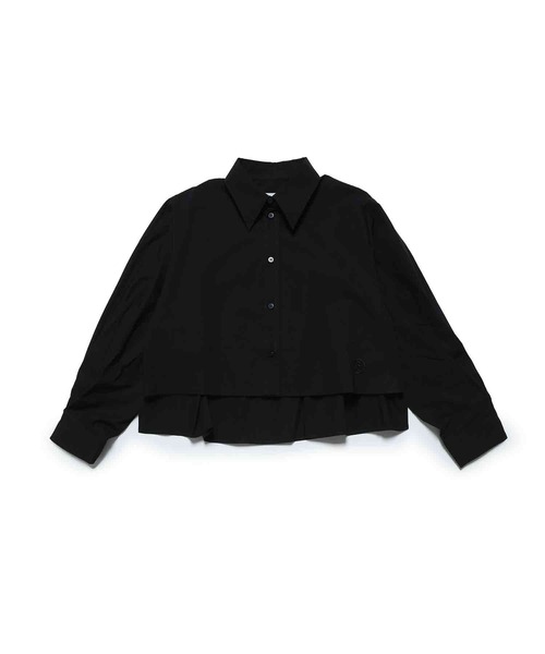 MM6 Maison Margiela(エムエムシックス メゾン マルジェラ)の「MM6 Maison Margiela(エムエムシックス メゾン マルジェラ)Kids & Junior 長袖シャツ(シャツ/ブラウス・キッズ・ライトグリーン/ホワイト/ブラック・14Y/16Y/12Y/10Y)」の3枚目の写真