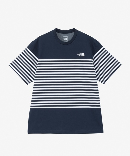 THE NORTH FACE（ザノースフェイス）の「THE NORTH FACE S/S Panel Border Tee NT32406（Tシャツ/カットソー・メンズ・ネイビー/ホワイト・MEDIUM/LARGE/X-LARGE/SMALL）」の8枚目の写真