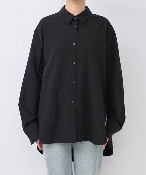 RIVE DROITE（リヴドロワ）の「【MONN.:.(モン)】スリットシャツ（シャツ/ブラウス・レディース・ブラウン/ブラック・FREE）」の10枚目の写真