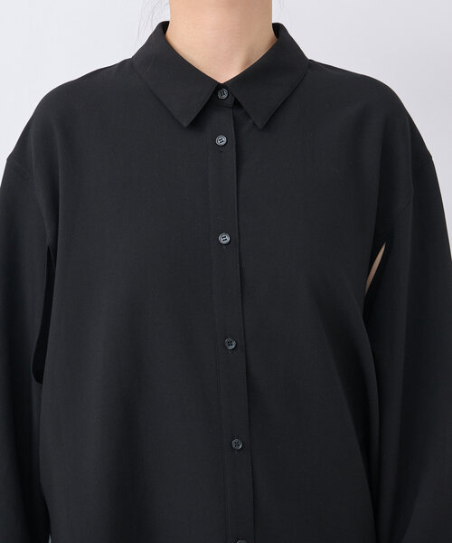 RIVE DROITE（リヴドロワ）の「【MONN.:.(モン)】スリットシャツ（シャツ/ブラウス・レディース・ブラウン/ブラック・FREE）」の13枚目の写真