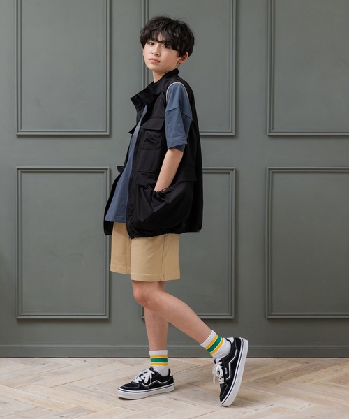 JAM & LINK(ジャムアンドリンク)の「ビッグポケット サマーベスト(ベスト・キッズ・ブラック/グレー・160cm/140cm/120cm)」の19枚目の写真