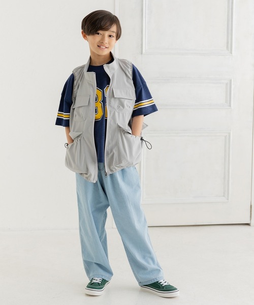 JAM & LINK(ジャムアンドリンク)の「ビッグポケット サマーベスト(ベスト・キッズ・ブラック/グレー・160cm/140cm/120cm)」の17枚目の写真