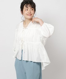 niko and... | ラメドビーリボンブラウス(シャツ/ブラウス)