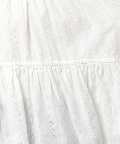 niko and...(ニコアンド)の「ラメドビーリボンブラウス(シャツ/ブラウス・レディース・チャコール/オフホワイト/ブルー・FREE)」の15枚目の写真