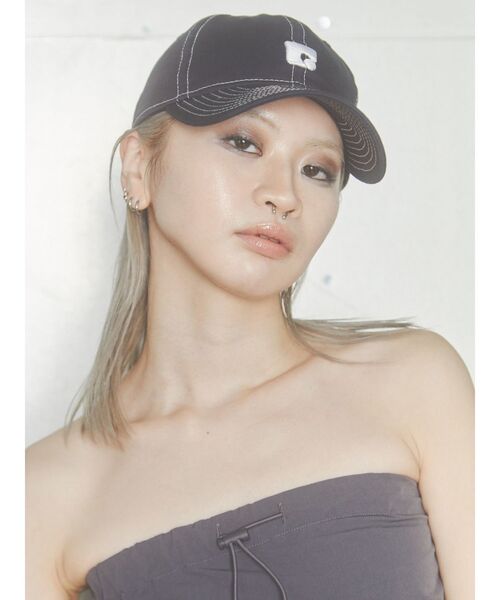 NEW ERA（ニューエラ）の「【ニューエラコラボ】ボックス E マークキャップ（キャップ・レディース・カーキ/ネイビー/ブラック・FREE）」の6枚目の写真