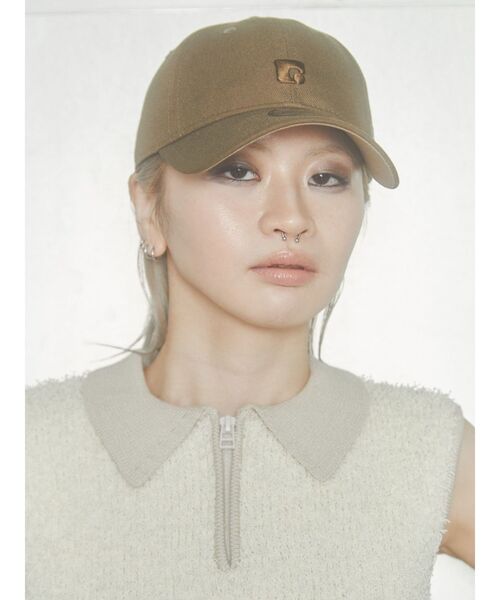 【新品】y's ニューエラ　コラボキャップ　カーキ Y's - ワイズ】Y's × New Era 9TWENTY LONG VISER/ KHAKI