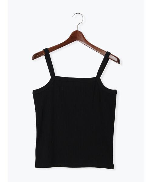 Te chichi TERRASSE(テチチテラス)の「【抗菌防臭】テレコキャミソール(キャミソール・レディース・ホワイト/ブラック/オフホワイト/チャコールグレー・F)」の3枚目の写真