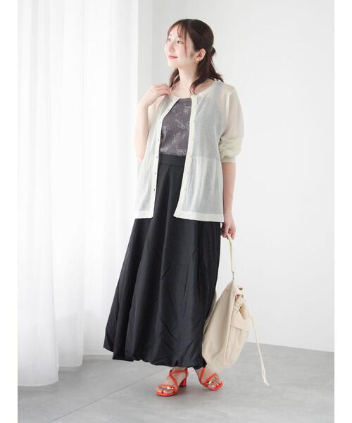 Te chichi TERRASSE(テチチテラス)の「【抗菌防臭】テレコキャミソール(キャミソール・レディース・ホワイト/ブラック/オフホワイト/チャコールグレー・F)」の11枚目の写真