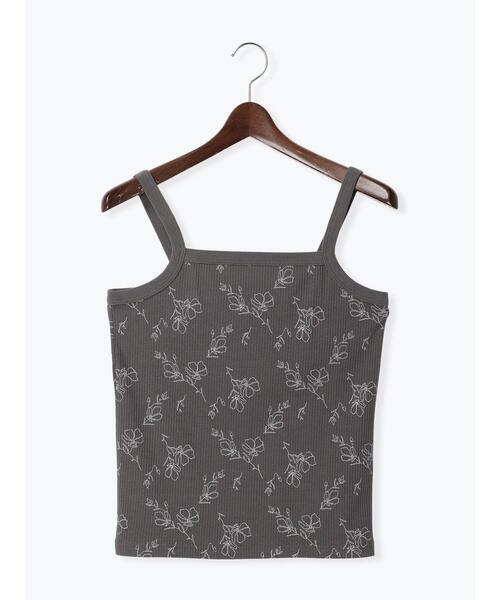 Te chichi TERRASSE(テチチテラス)の「【抗菌防臭】テレコキャミソール(キャミソール・レディース・ホワイト/ブラック/オフホワイト/チャコールグレー・F)」の13枚目の写真