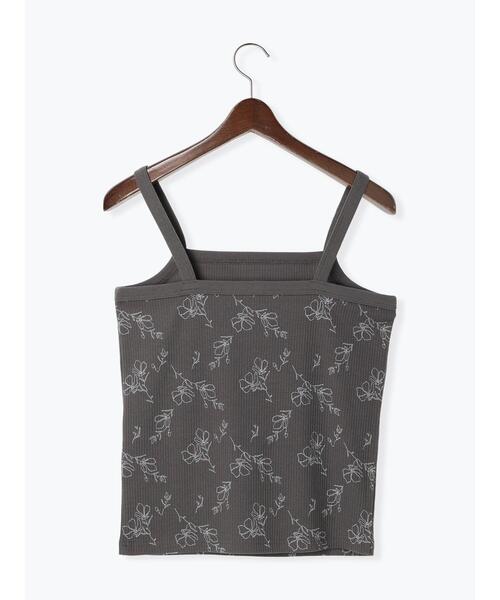 Te chichi TERRASSE(テチチテラス)の「【抗菌防臭】テレコキャミソール(キャミソール・レディース・ホワイト/ブラック/オフホワイト/チャコールグレー・F)」の14枚目の写真