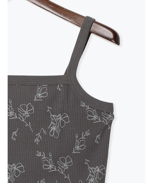 Te chichi TERRASSE(テチチテラス)の「【抗菌防臭】テレコキャミソール(キャミソール・レディース・ホワイト/ブラック/オフホワイト/チャコールグレー・F)」の16枚目の写真