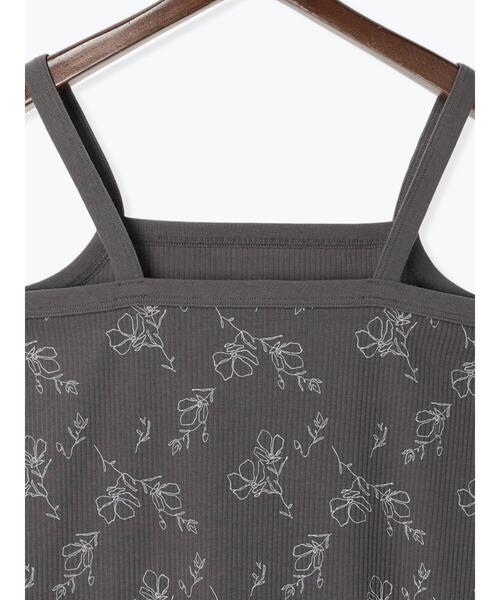 Te chichi TERRASSE(テチチテラス)の「【抗菌防臭】テレコキャミソール(キャミソール・レディース・ホワイト/ブラック/オフホワイト/チャコールグレー・F)」の18枚目の写真