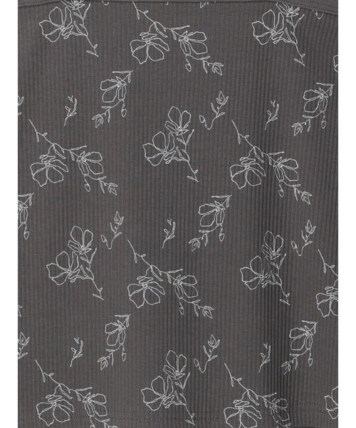 Te chichi TERRASSE(テチチテラス)の「【抗菌防臭】テレコキャミソール(キャミソール・レディース・ホワイト/ブラック/オフホワイト/チャコールグレー・F)」の19枚目の写真