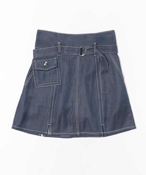 REDYAZEL（レディアゼル）の「ポケット付きベルテッドミニスカート（デニムスカート・レディース・ブラック/ネイビー・SMALL/MEDIUM）」の21枚目の写真