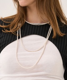 AKTE（アクテ）の「パールロングネックレス（ネックレス）」