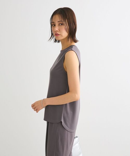 Sugar spoon（シュガースプーン）の「・SUGAR　SPOON【ラッシュガード】ノースリーブ（Tシャツ/カットソー・レディース・ブラック/グレイッシュベージュ/オフホワイト/チャコールグレー・FREE）」の17枚目の写真