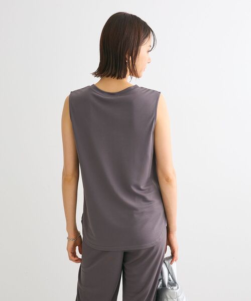 Sugar spoon（シュガースプーン）の「・SUGAR　SPOON【ラッシュガード】ノースリーブ（Tシャツ/カットソー・レディース・ブラック/グレイッシュベージュ/オフホワイト/チャコールグレー・FREE）」の16枚目の写真