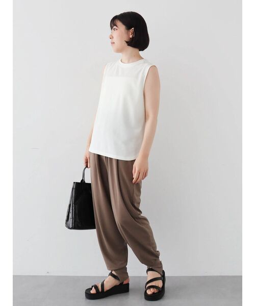 Sugar spoon（シュガースプーン）の「・SUGAR　SPOON【ラッシュガード】ノースリーブ（Tシャツ/カットソー・レディース・ブラック/グレイッシュベージュ/オフホワイト/チャコールグレー・FREE）」の15枚目の写真