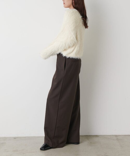 Lui's（ルイス）の「シャギーニット（ニット/セーター・レディース・チャコールグレー/アイボリー/オレンジ/ブラック・FREE）」の7枚目の写真