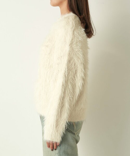 Lui's（ルイス）の「シャギーニット（ニット/セーター・レディース・チャコールグレー/アイボリー/オレンジ/ブラック・FREE）」の14枚目の写真