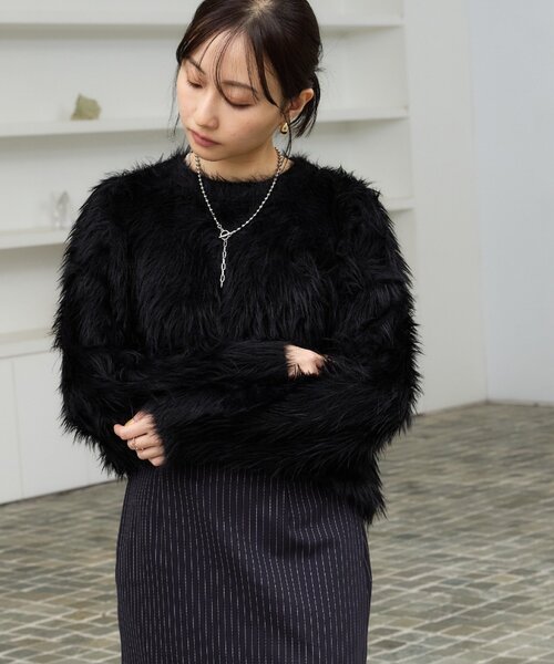 Lui's（ルイス）の「シャギーニット（ニット/セーター）」 - WEAR