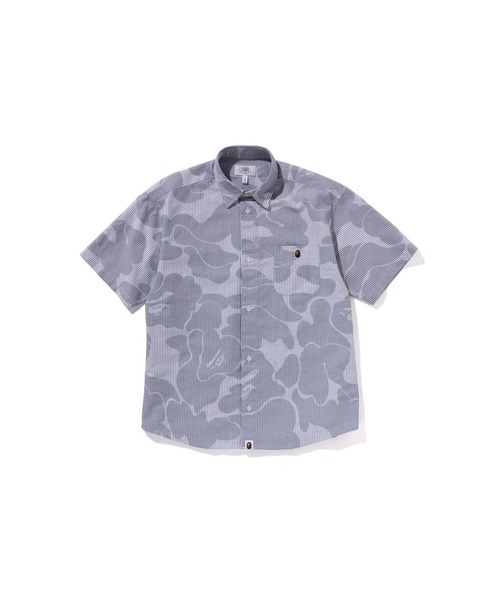 STRIPE CAMO RELAXED FIT SS SHIRT