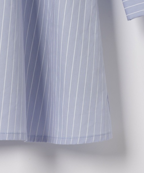 しゅー Heather（ヘザー）の「ストライプZIPシャツワンピース 143895