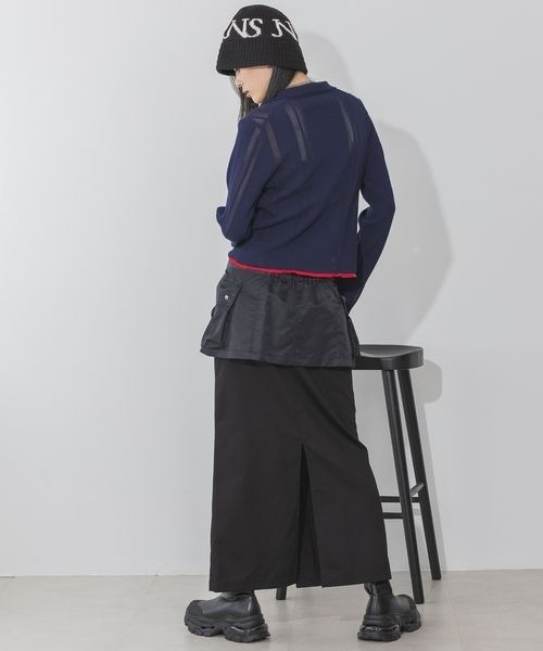 Denimtears ハーフジッパー ロゴ プルオーバー  国旗 セーター Denimtears ハーフジッパー ロゴ プルオーバー 国旗 セーター