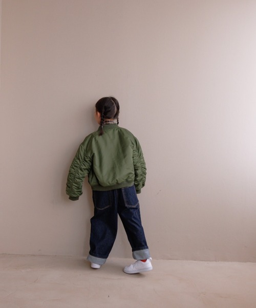 LOWRYS FARM(ローリーズファーム)の「MA-1 145157(MA-1・キッズ・ブラック/カーキ・130cm/140cm/150cm/110cm/120cm)」の3枚目の写真