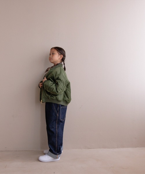 LOWRYS FARM(ローリーズファーム)の「MA-1 145157(MA-1・キッズ・ブラック/カーキ・130cm/140cm/150cm/110cm/120cm)」の4枚目の写真