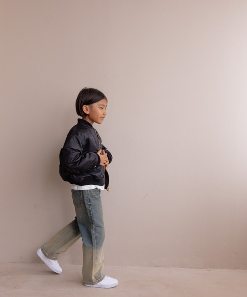 LOWRYS FARM(ローリーズファーム)の「MA-1 145157(MA-1・キッズ・ブラック/カーキ・130cm/140cm/150cm/110cm/120cm)」の9枚目の写真
