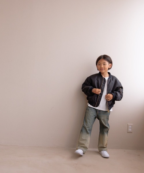 LOWRYS FARM(ローリーズファーム)の「MA-1 145157(MA-1・キッズ・ブラック/カーキ・130cm/140cm/150cm/110cm/120cm)」の10枚目の写真